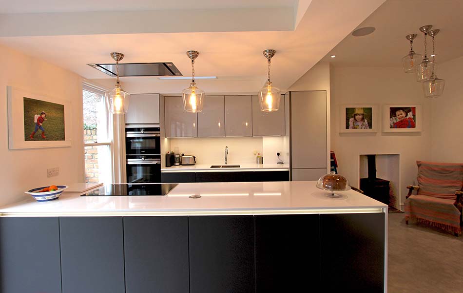 Schuller NX901 kitchen in Crystal & Quartz Grey in Liverpool