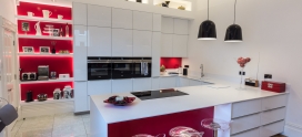 Schuller C Collection Glassline Kitchen in White Gloss