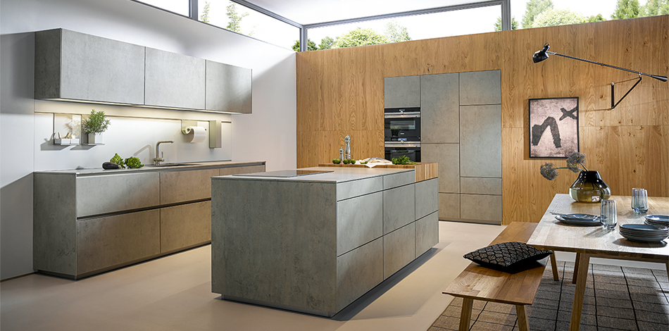 Next125 NX 950 C2075 Ceramic concrete grey German kitchen