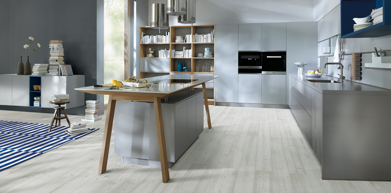 next125 NX500 Handle-less Designer German kitchen in Stone Grey
