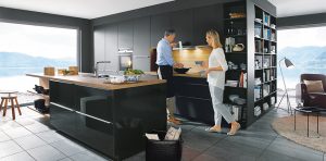 Schuller Glasline G191 Gloss lava black