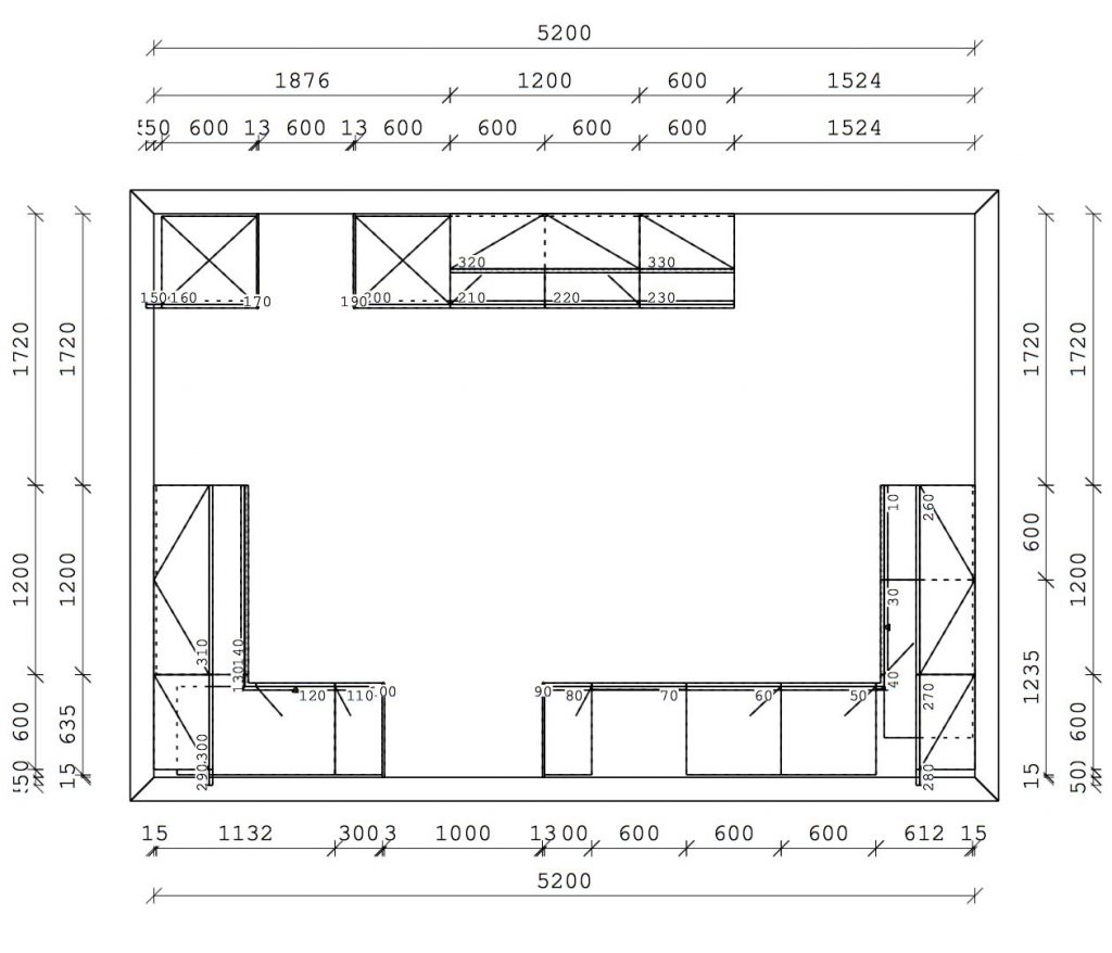 NX902 Polar White Satin Next 125 Designer Kitchen Eccleston - plan