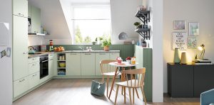 Schuller German Kitchens Biella Pastel Green L215