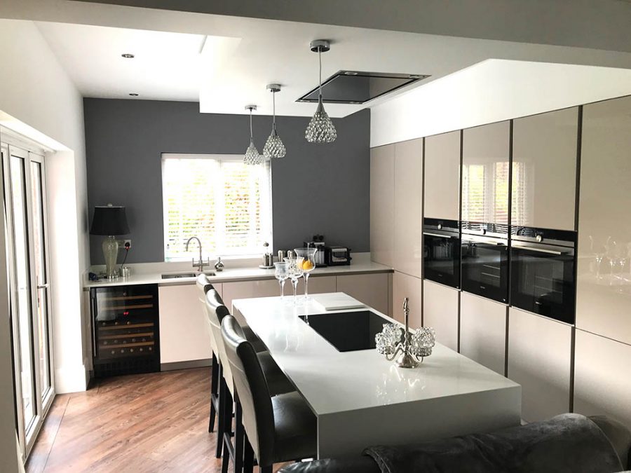 Schuller Uni Sand Grey Gloss German Kitchen in Lytham St Annes