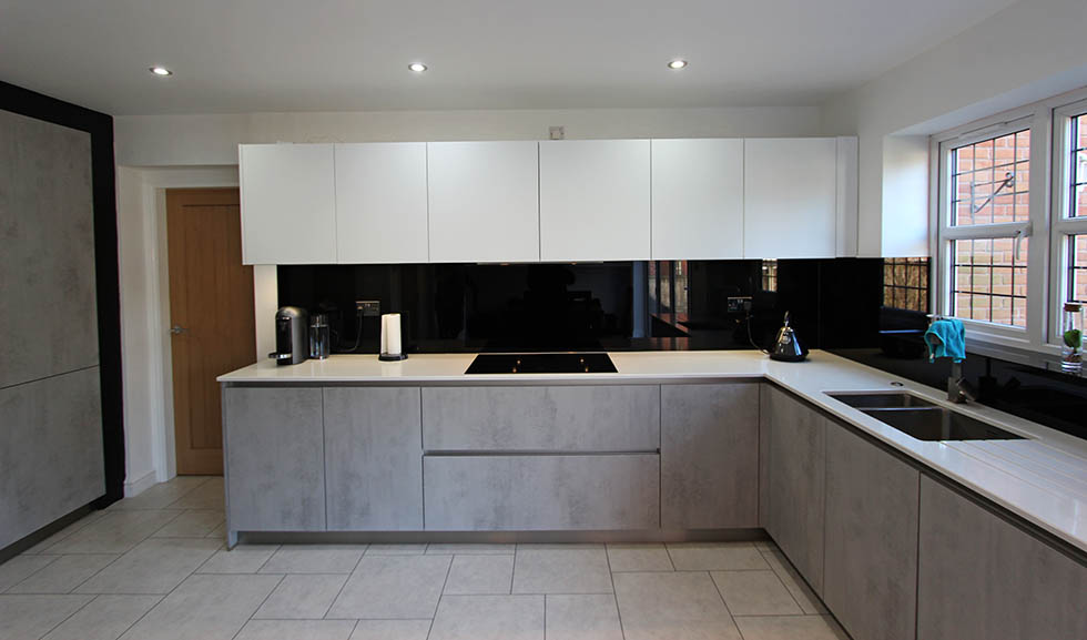 Schuller Elba Concrete customer kitchen in Eccleston