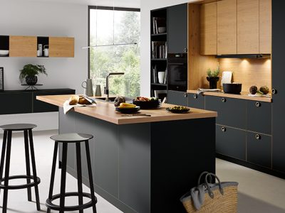 Schuller Strato Onyx Black Matt german made kitchen