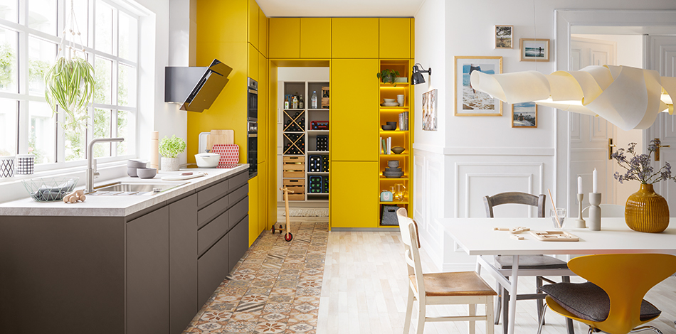 Kitchens of Colour from Schuller -Havanna Brown & Curry