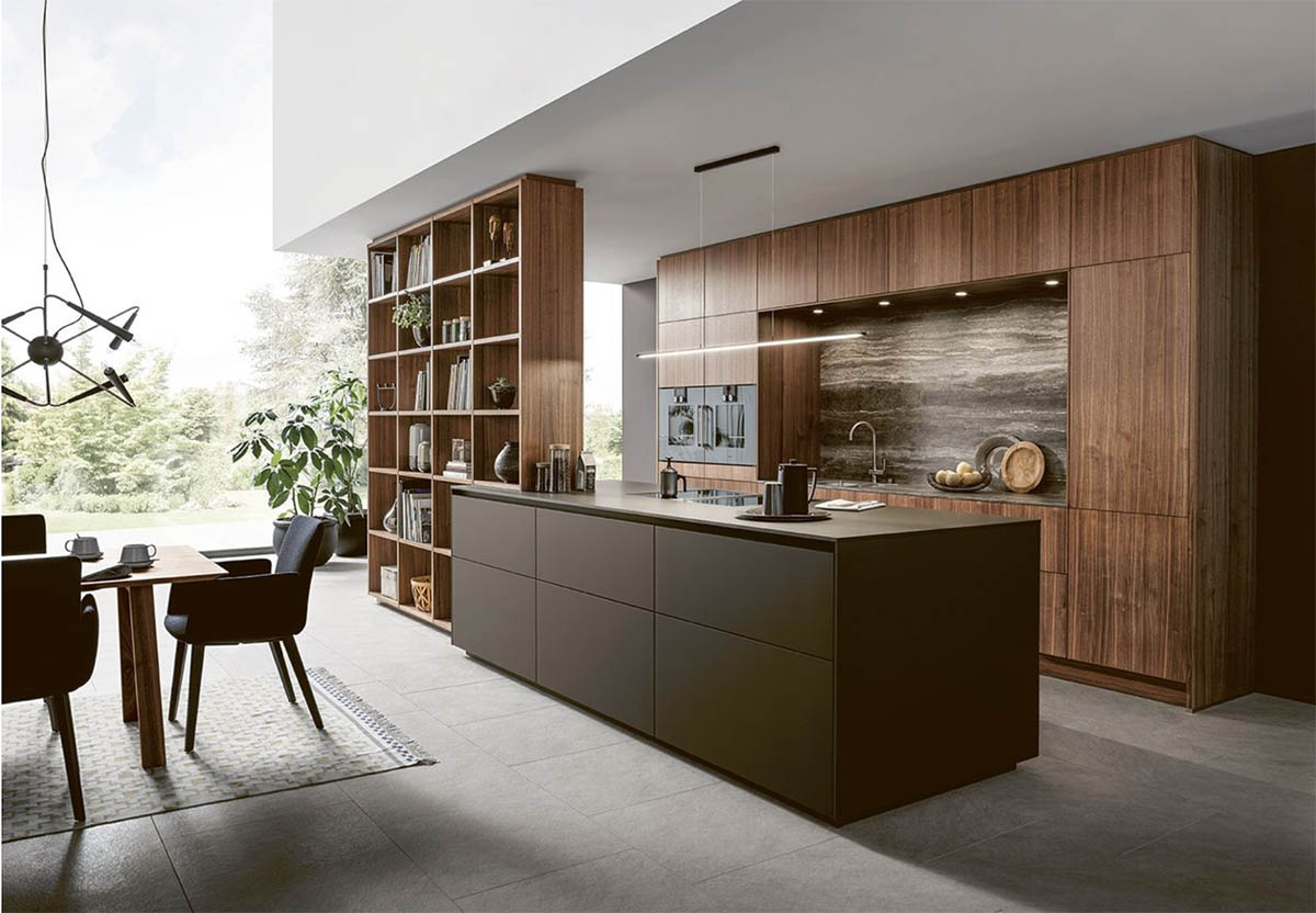 Next125 NX870 kitchen style Fenix Mocha Brown fine Matt