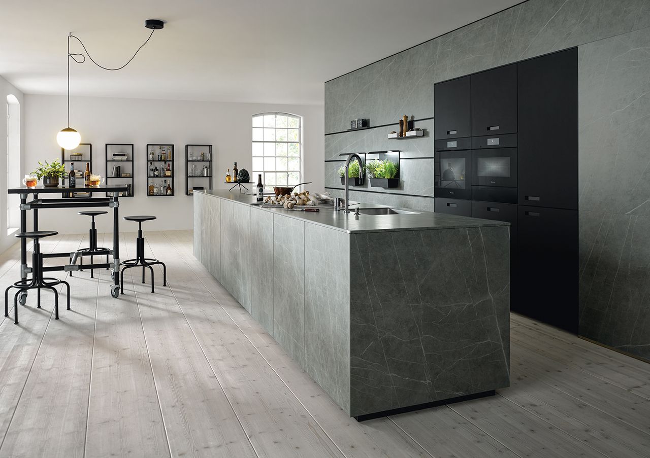 Next125 NX 950 Ceramic Marble Grigio - German Kitchens UK