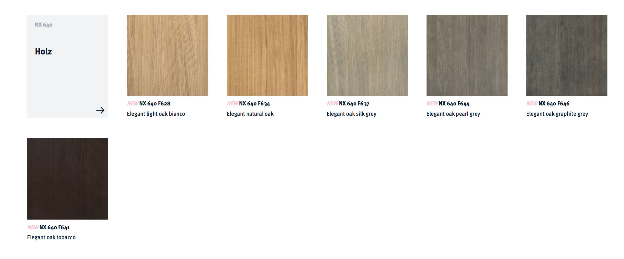 next125 kitchens - nx640 colour choices