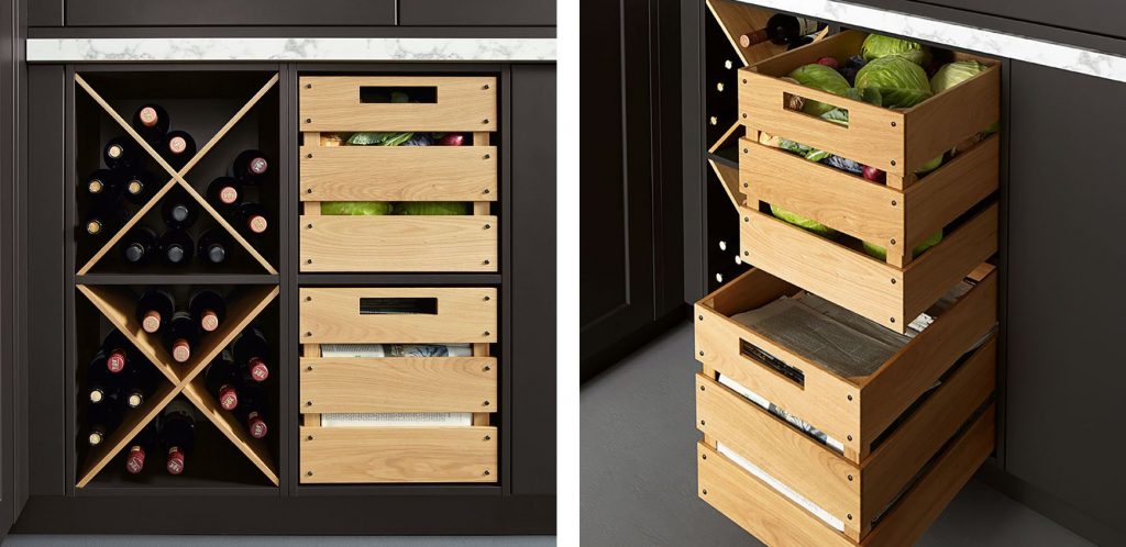 Schuller Vienna Lava black - wine rack